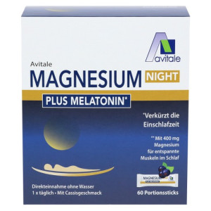 MAGNESIUM NIGHT plus 1 mg Melatonin Direktsticks